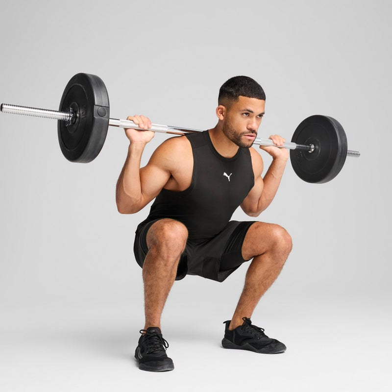 PUMA CLOUDSPUN Mens Black Soft Breathable Tank - Image 3